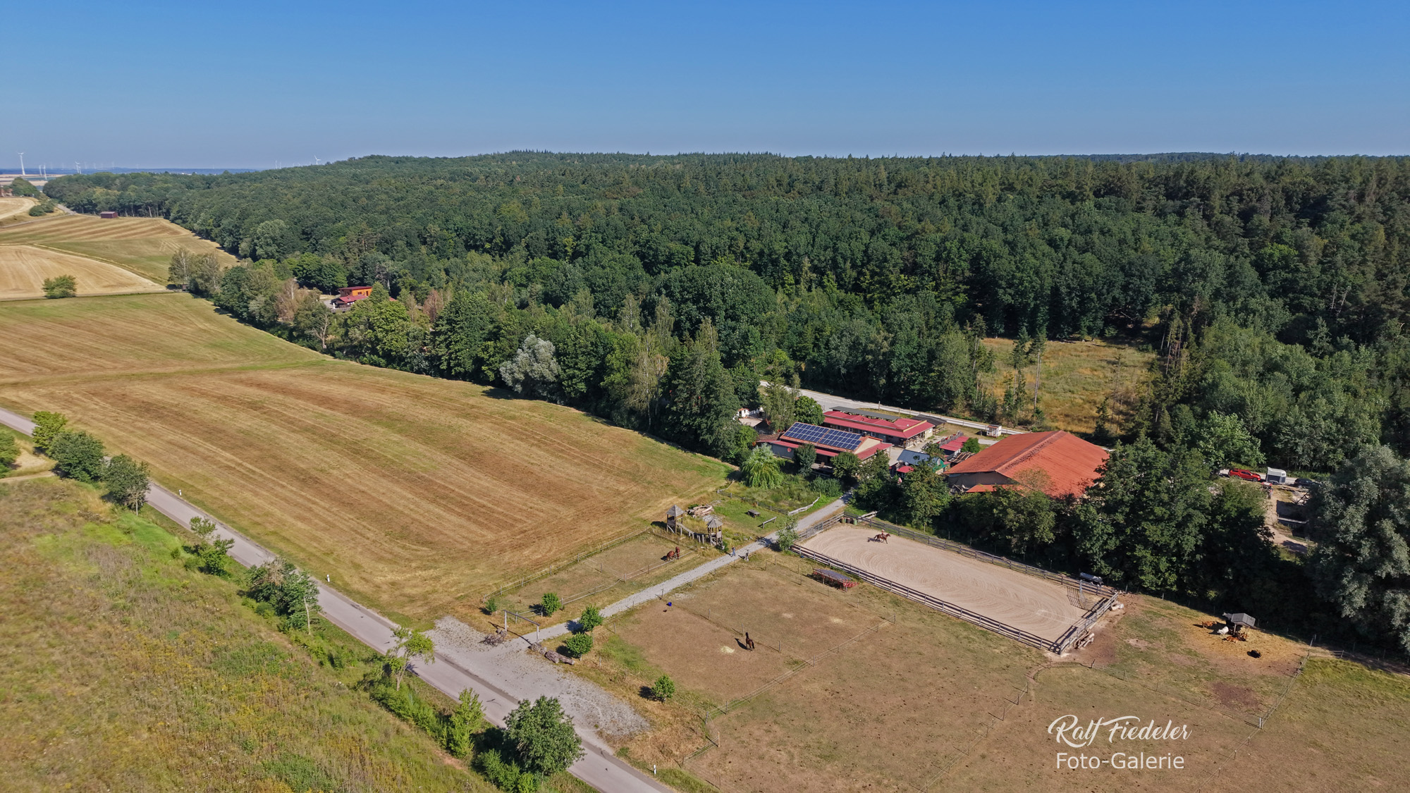 Drohnen-Foto von der Old West Ranch und dem Nepermuk