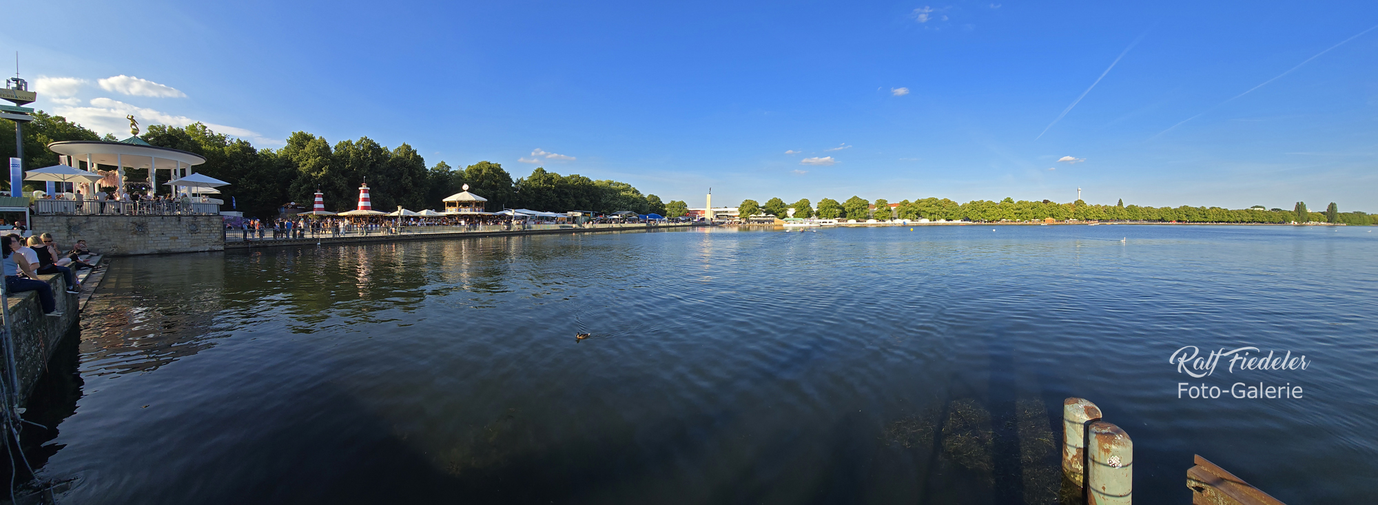 Panorama-Foto vom Nordufer beim Maschseefest