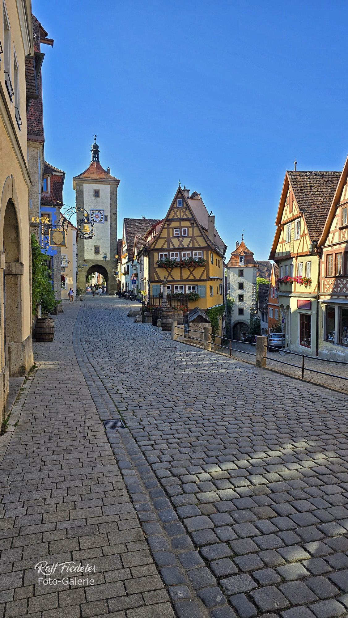 Rothenburg ob der Tauber, Plönlein am Morgen